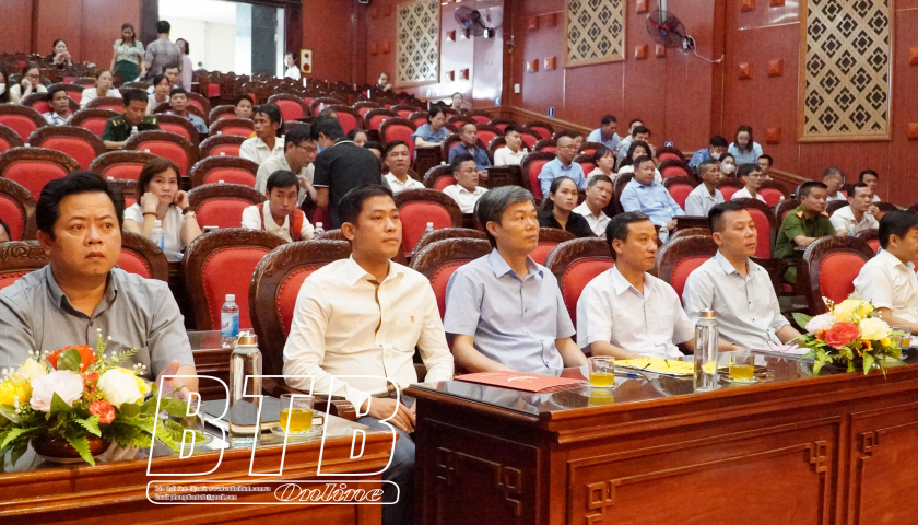  Gần 200 doanh nghiệp huyện Th&aacute;i Thụy tham gia tập huấn đo lường Bộ chỉ số DDCI năm 2023