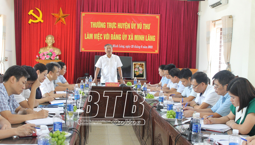 Minh L&atilde;ng: Quyết t&acirc;m về đ&iacute;ch n&ocirc;ng th&ocirc;n mới n&acirc;ng cao năm 2023