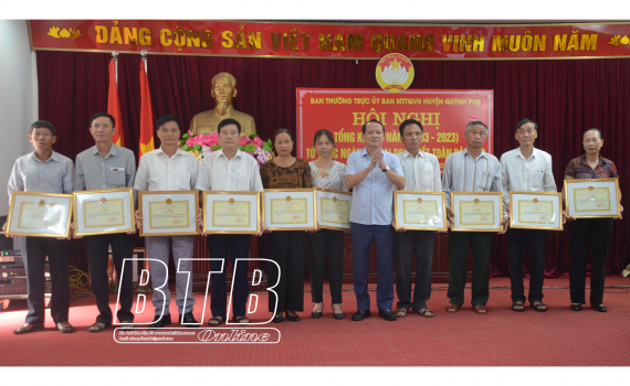 Quỳnh Phụ: Tổng kết 20 năm &ldquo;Ng&agrave;y hội đại đo&agrave;n kết to&agrave;n d&acirc;n tộc&rdquo;