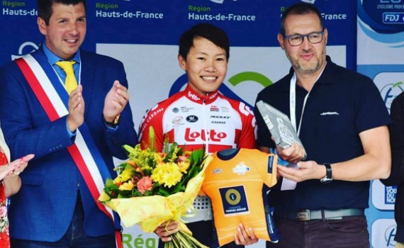 Tay đua Nguyễn Thị Thật chiến thắng tại giải xe đạp Ph&aacute;p GP de Fourmies