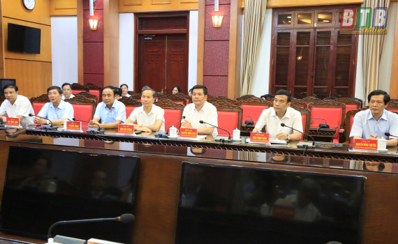 Thường trực Tỉnh ủy l&agrave;m việc với đo&agrave;n c&ocirc;ng t&aacute;c của C&ocirc;ng ty Nikken Sekkei (Nhật Bản)