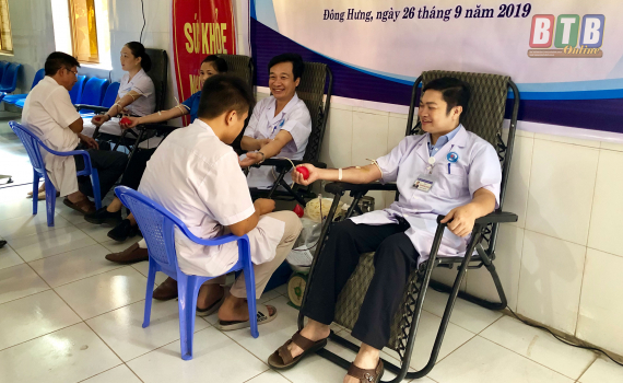 Thu nhận 75 đơn vị m&aacute;u trong ng&agrave;y hội hiến m&aacute;u t&igrave;nh nguyện