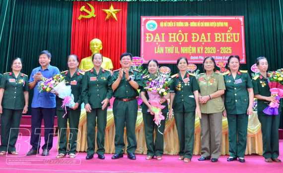 Đại hội đại biểu Hội Nữ chiến sĩ Trường Sơn &ndash; đường Hồ Ch&iacute; Minh huyện Quỳnh Phụ