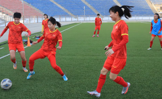 Tuyển nữ Việt Nam hướng đến mục tiêu đánh bại Tajikistan