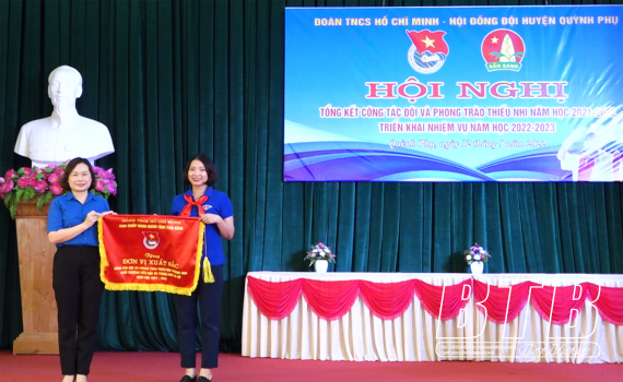 Đo&agrave;n TNCS Hồ Ch&iacute; Minh &ndash; Hội đồng Đội huyện Quỳnh Phụ: Kết nạp mới 3.769 đội vi&ecirc;n