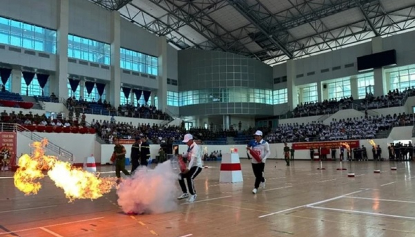 To&agrave;n quốc đồng loạt thực tập phương &aacute;n chữa ch&aacute;y v&agrave; cứu nạn cứu hộ