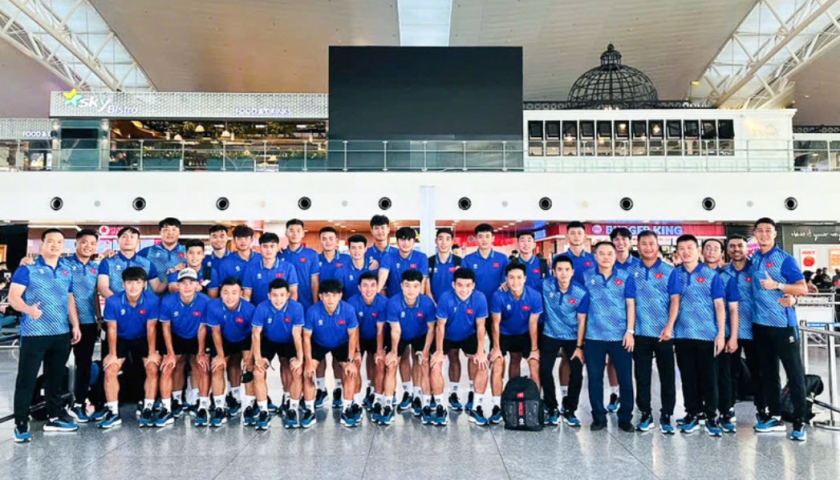 U22 Việt Nam lên đường tham dự giải giao hữu quốc tế CFA Team China 2024